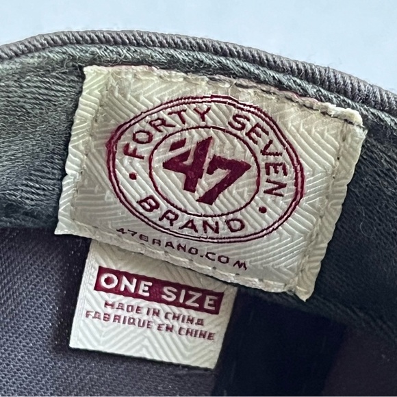 Indianapolis Indians 47 Brand MLB Gray Neon Green Embroidered Snapback Hat - Picture 14 of 15